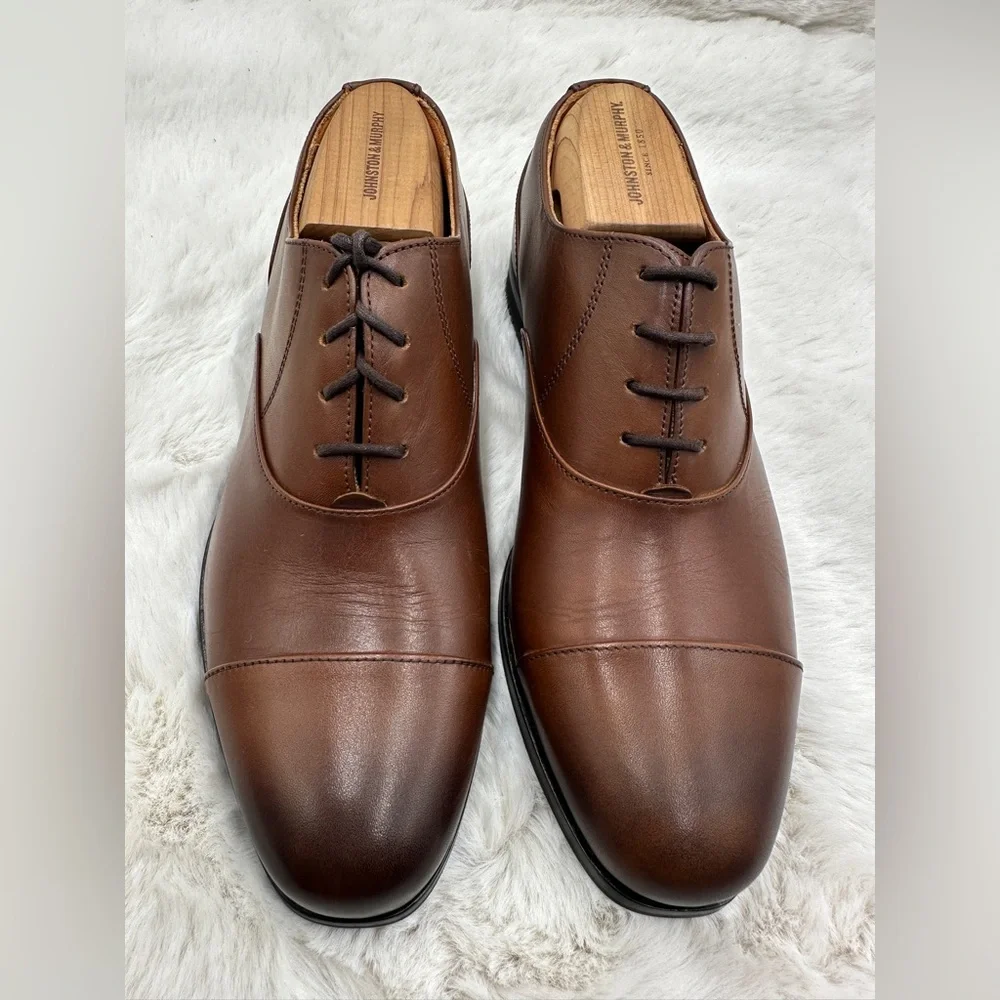 Wolf & Shepherd Cap Toe Maple‎ brown Oxford Shoes Men’s Size 8